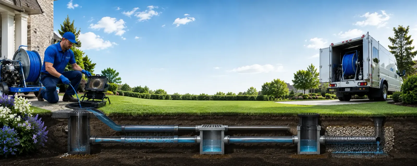 Outdoor drain cleaning information for Clover, SC